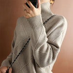 Natalie Cozy Cable Knit Turtleneck Sweater