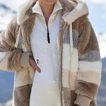 Franziska Colorblock Hooded Winter Jacket