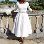 Felicia Round Neck Midi Dress