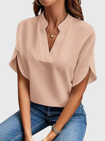 Beatrix | Soft And Elegant V-Neck Shirt, women's shirt – view 6