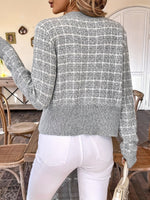 Elisa Fashionable Short Tweed Cardigan