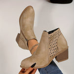 Greta Side-Zip Slip-On Ankle Boots