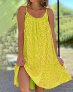 Tessa | Spaghetti Strap Flowy Cami Midi Dress