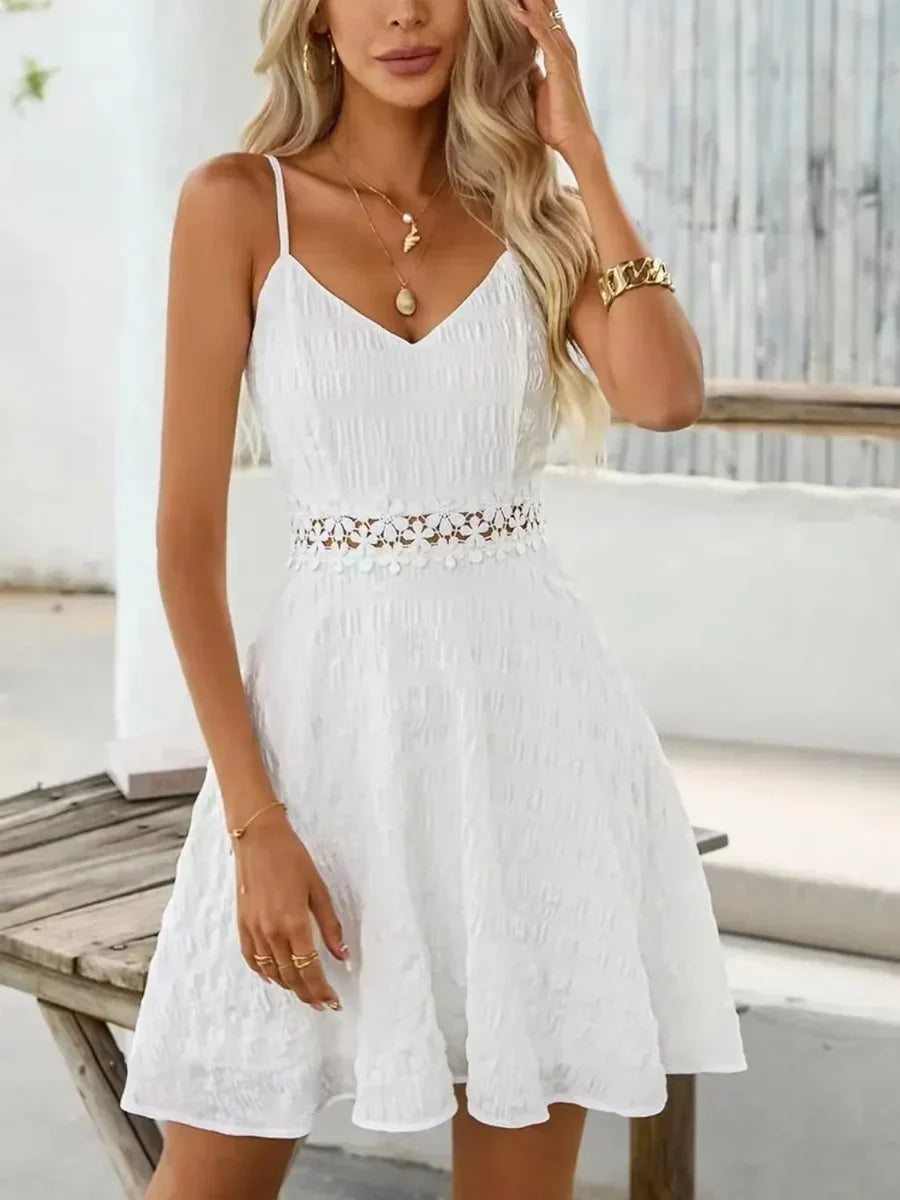 Marie Floral Lace A-Line Cocktail Dress