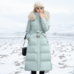 Karin Belted Hooded Quilted Coat