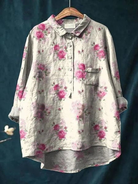 Monette | Floral Blouse, women's blouse – view 6