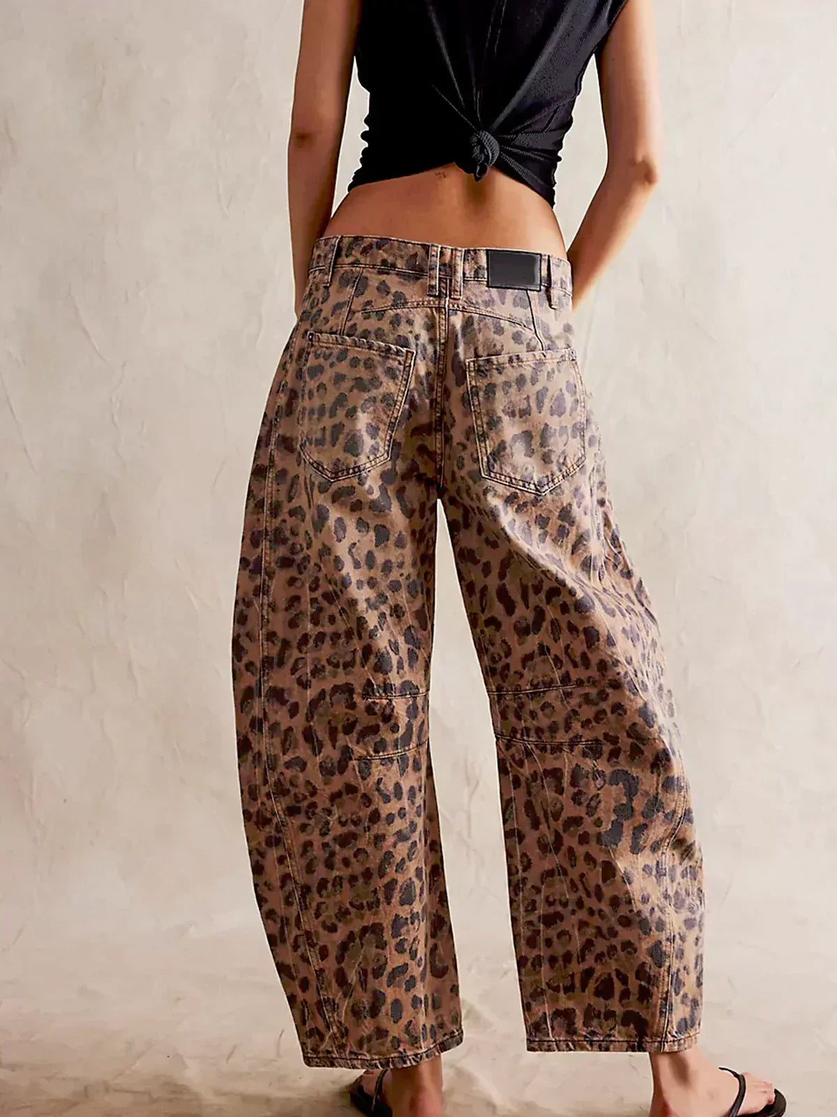 Gabriela Printed Wide-Leg Jeans