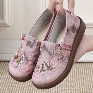 Marie Beaded Floral Embroidered Loafers