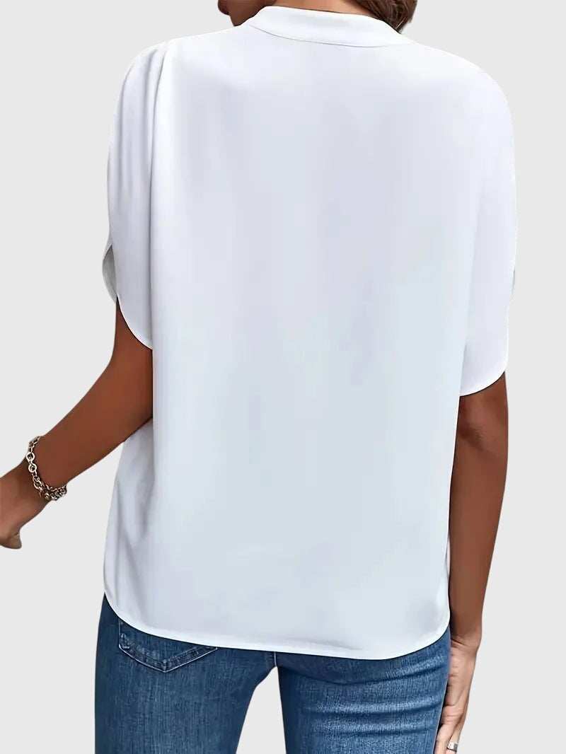 Beatrix | Soft And Elegant V-Neck Shirt, women's shirt – view 8