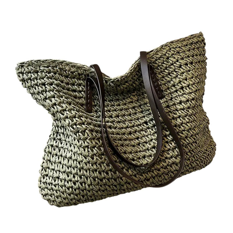 Laura Spacious Woven Beach Tote