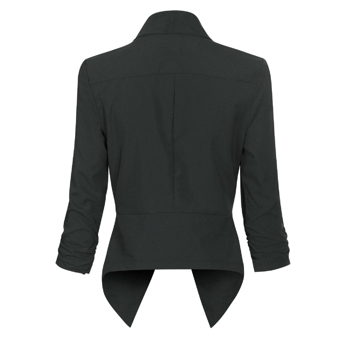 Susanne Open-Front Long-Sleeve Blazer