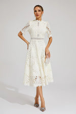 Jasmin Chic Lace Midi Dress