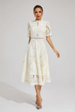 Jasmin Chic Lace Midi Dress