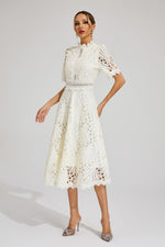 Jasmin Chic Lace Midi Dress
