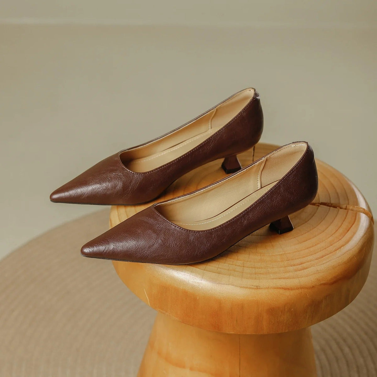Pauline Pointed Toe Low Heel Pumps