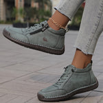 Bettina Comfort Lace-Up Sneakers with Side Zip