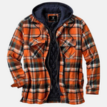 Erich Casual Warm Plaid Button Jacket