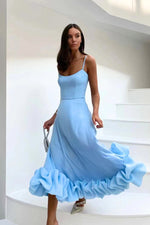 Jasmin Ruffle Hem Wedding Guest Dress