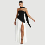 Sabina Asymmetric Wedding Guest Maxi Dress