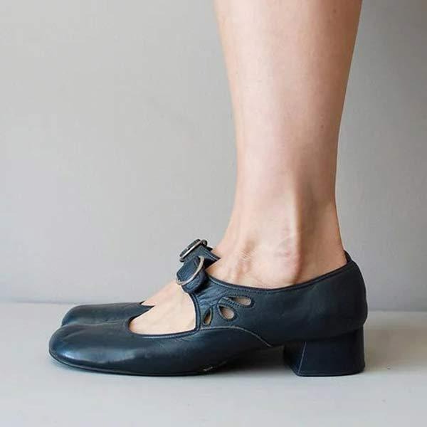 Jana Buckle Strap Shoes