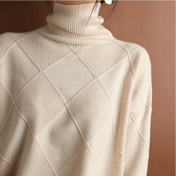 Natalie Cozy Cable Knit Turtleneck Sweater