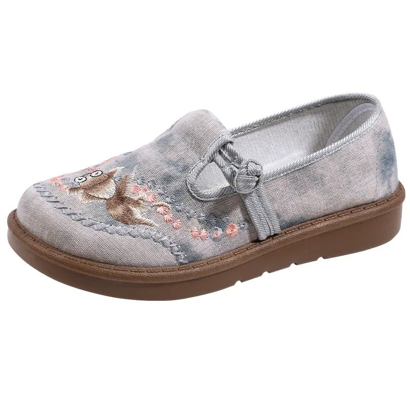 Marie Beaded Floral Embroidered Loafers