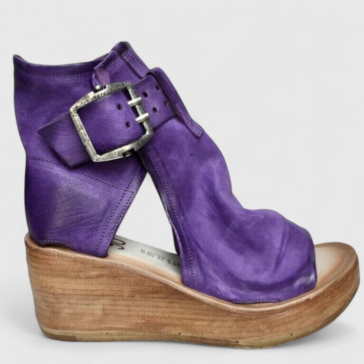 Jess | Wedge Sandals with Ankle Strap