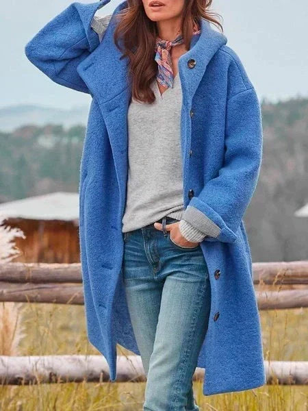 Selina Oversized Button-Front Coat