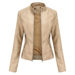 Kirsten Faux Leather Zip Biker Jacket