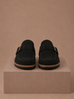 Women's Suede Mule Clogs – Buckle Detail Slip-On | Areleon