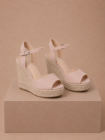 Women's Espadrille Wedge Sandals – Elegant Suede Summer | Areleon