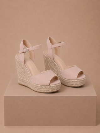 Women's Espadrille Wedge Sandals – Elegant Suede Summer | Areleon