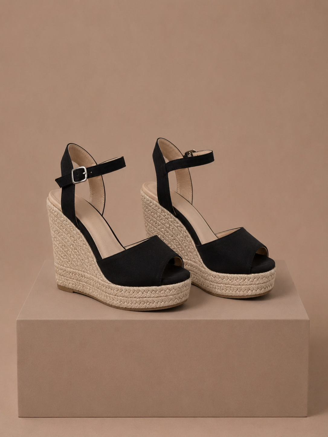 Women's Espadrille Wedge Sandals – Elegant Suede Summer | Areleon