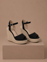 Women's Espadrille Wedge Sandals – Elegant Suede Summer | Areleon