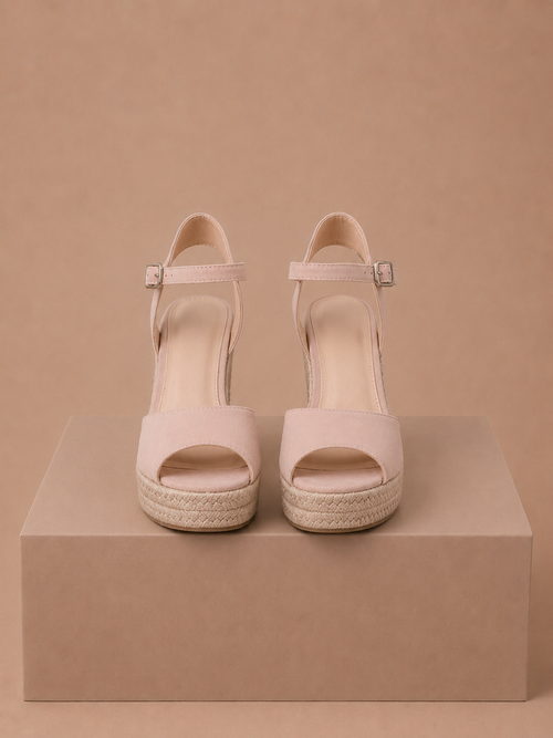 Women's Espadrille Wedge Sandals – Elegant Suede Summer | Areleon