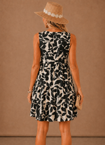 Women's Floral Tiered Mini Dress – Sleeveless Summer | Areleon