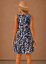 Women's Floral Tiered Mini Dress – Sleeveless Summer | Areleon
