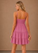 Women's Smocked Mini Dress – Tiered Summer Casual | Areleon