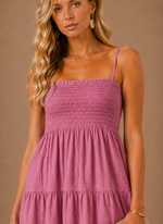Women's Smocked Mini Dress – Tiered Summer Casual | Areleon