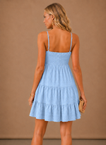 Women's Smocked Mini Dress – Tiered Summer Casual | Areleon