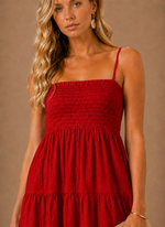 Women's Smocked Mini Dress – Tiered Summer Casual | Areleon
