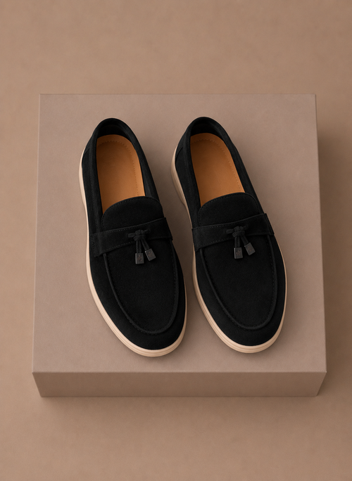 Women's Suede Penny Loafers – Classic Elegant Slip-On | Areleon