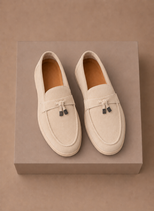 Women's Suede Penny Loafers – Classic Elegant Slip-On | Areleon
