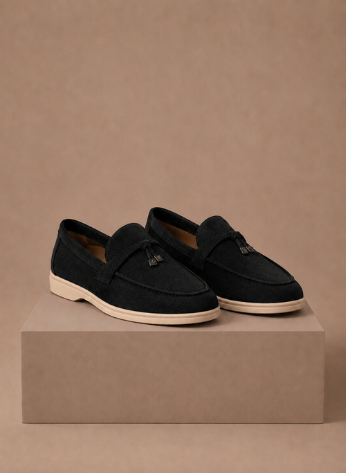 Women's Suede Penny Loafers – Classic Elegant Slip-On | Areleon