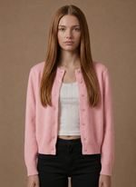 Women's Cropped Knit Cardigan – Lightweight Spring Layer | Areleon