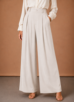 Women's Balloon Trousers – High Waist Pleated Wide Leg | Areleon