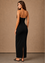 Women's Sleeveless Maxi Dress – Slim Fit Textured Summer | Areleon