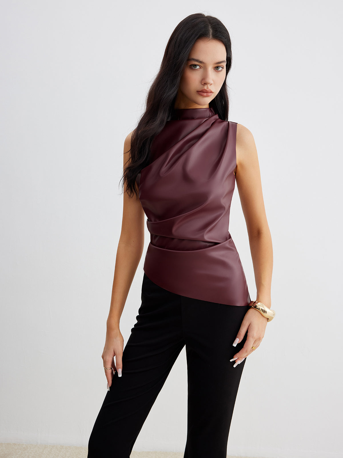 Franziska High-Neck Sleeveless Top