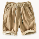 Elias Elastic Waist Drawstring Casual Shorts