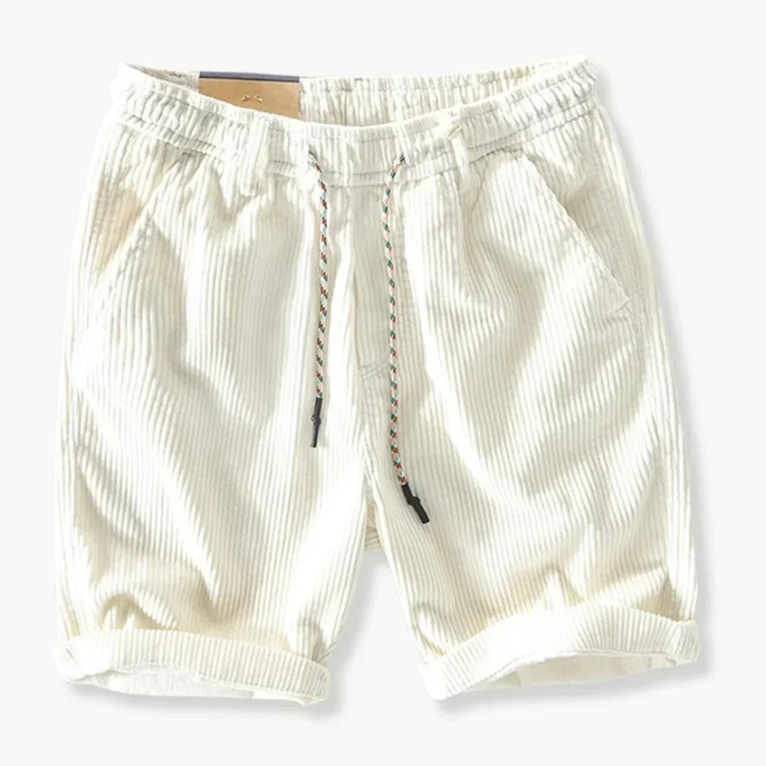 Elias Elastic Waist Drawstring Casual Shorts